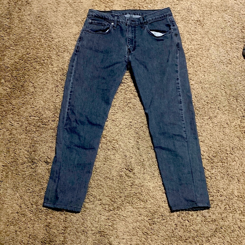 Black washed Levi’s jeans